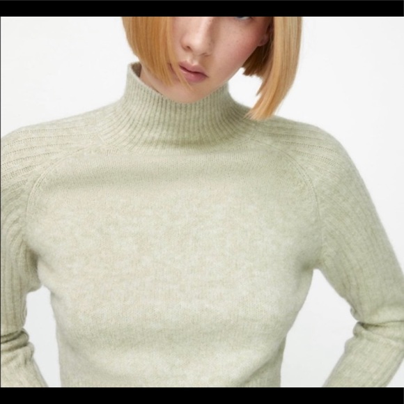 Zara Mock Neck Knit Sweater - Picture 2 of 2